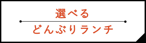 どんぶりランチ